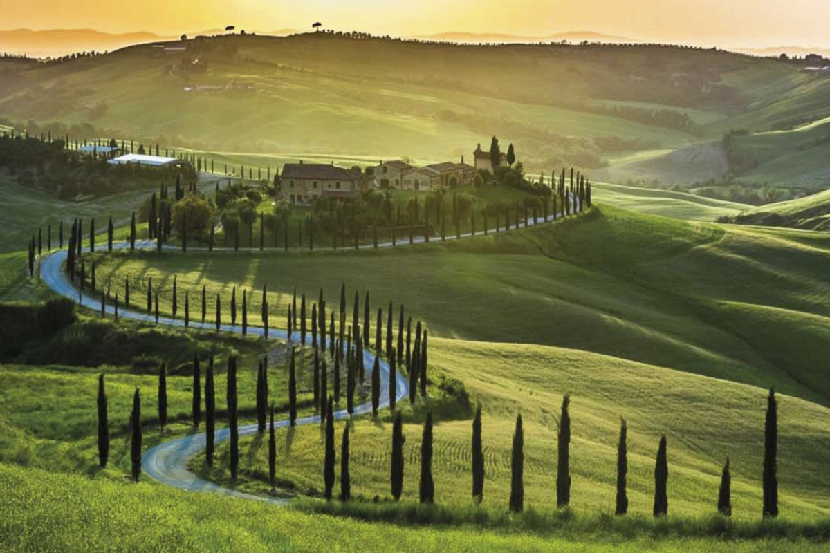 Il paesaggio tra Vescona e Serre