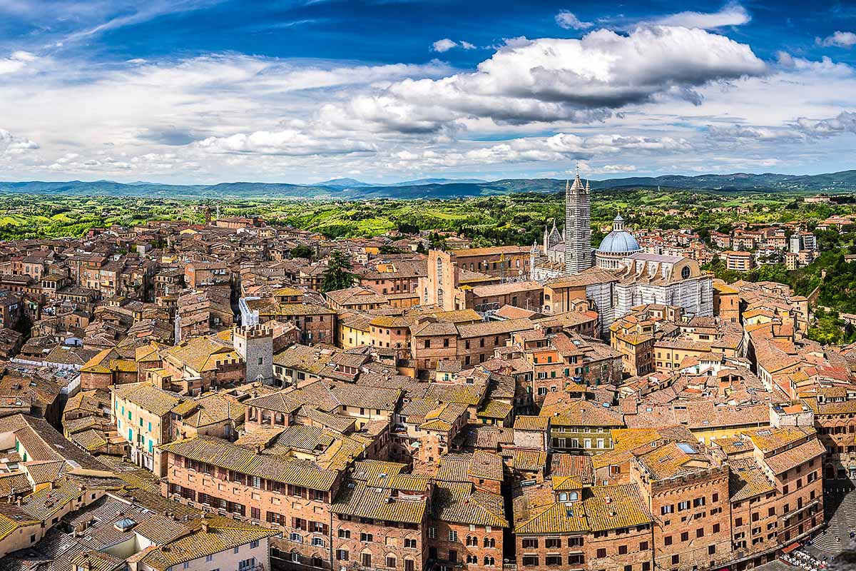 Il paesaggio tra Siena e Arbia